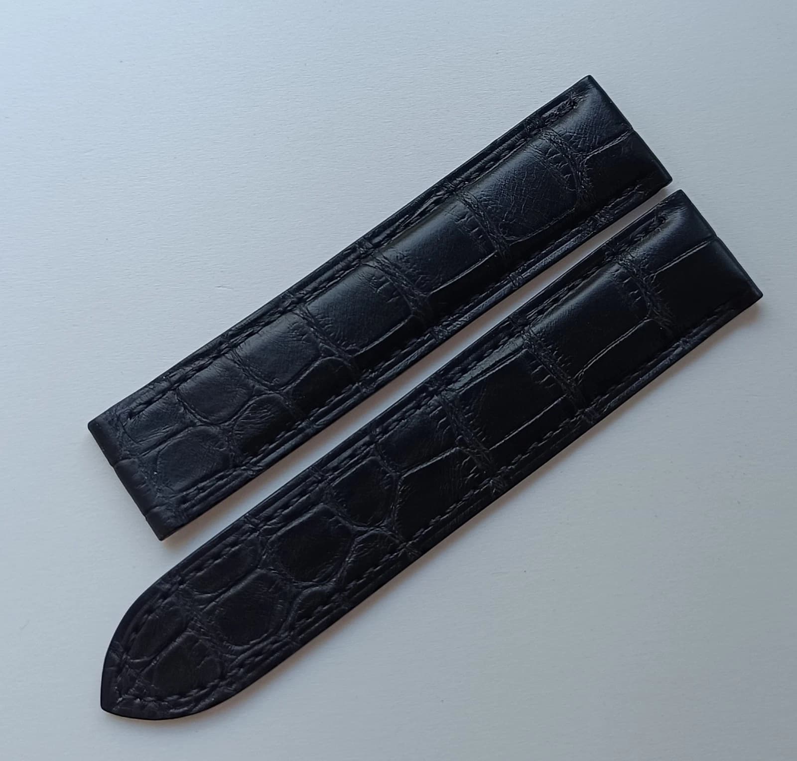 Cartier 19mm/18mm black strap