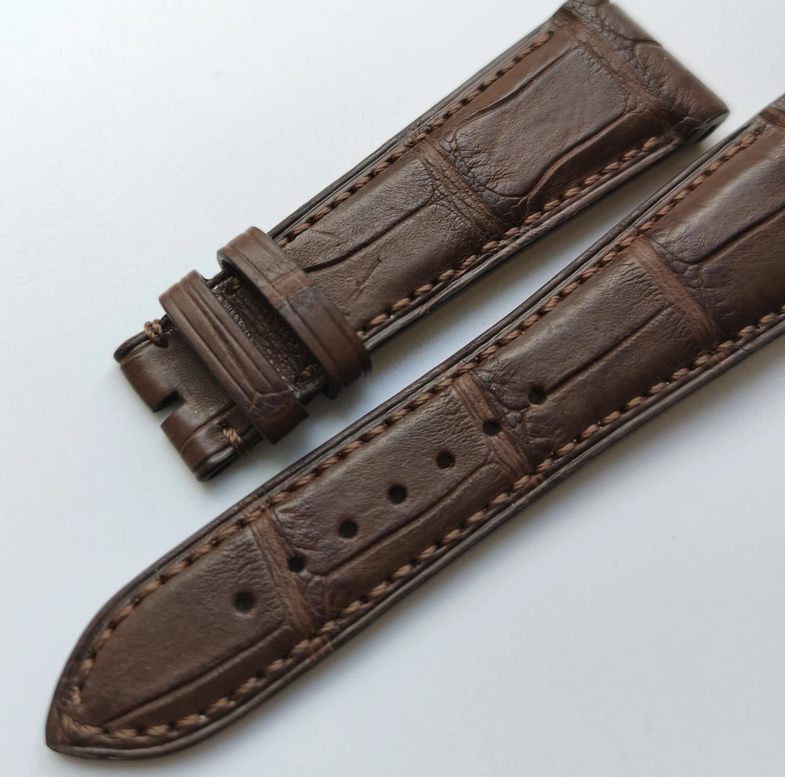 Ulysse Nardin Quadrato Dual Time brown strap