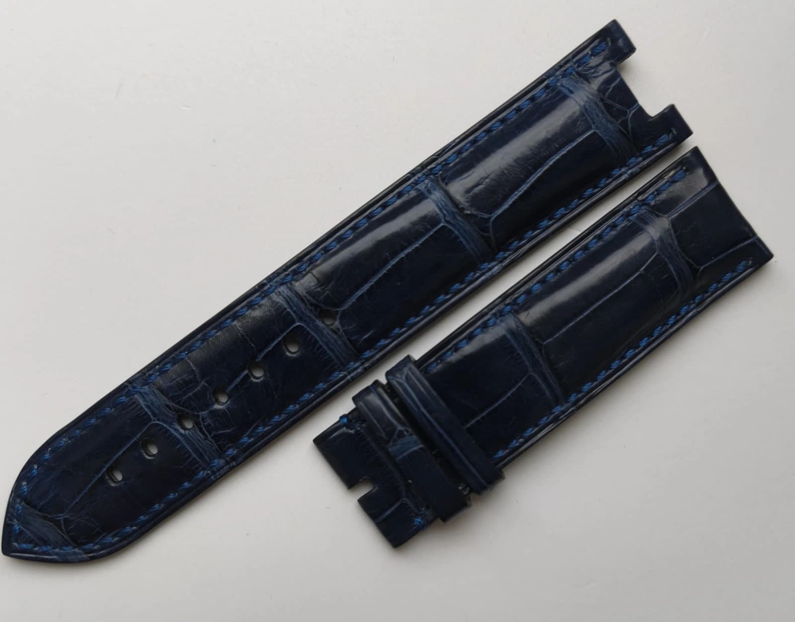 Bovet Sportster blue strap for pin buckle