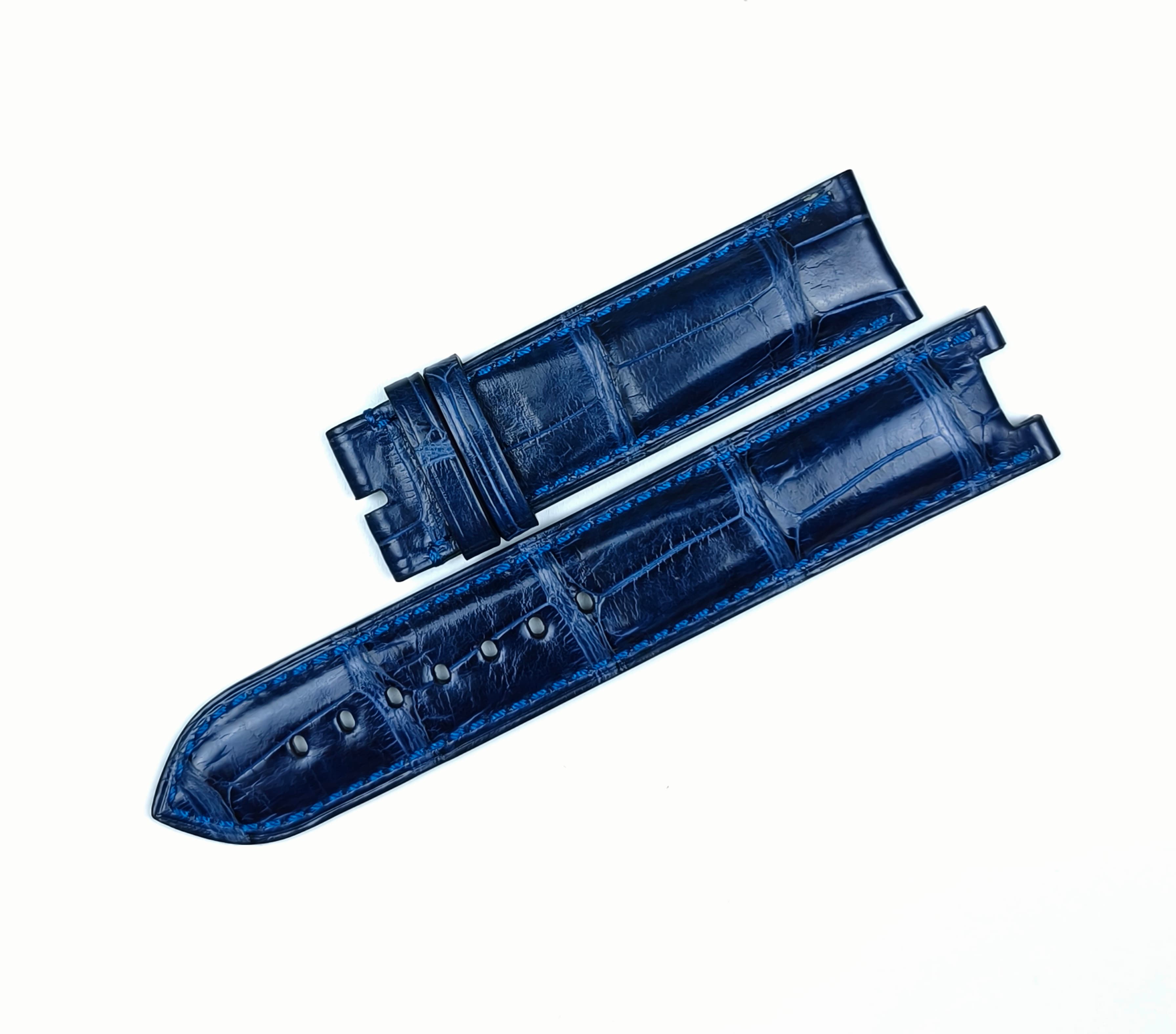 Bovet Sportster blue strap for pin buckle