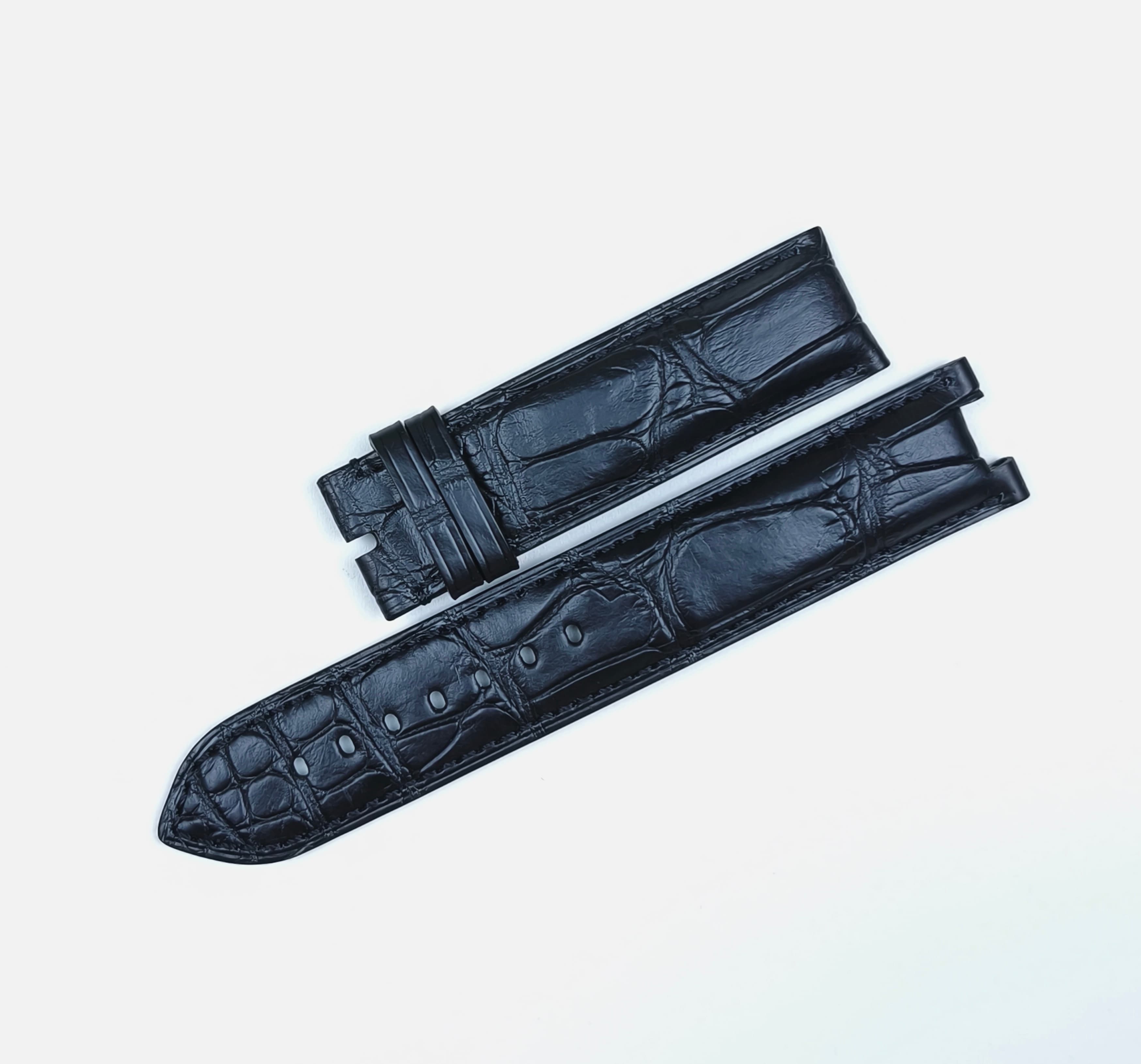 Bovet Sportster 22/22 black strap for pin buckle