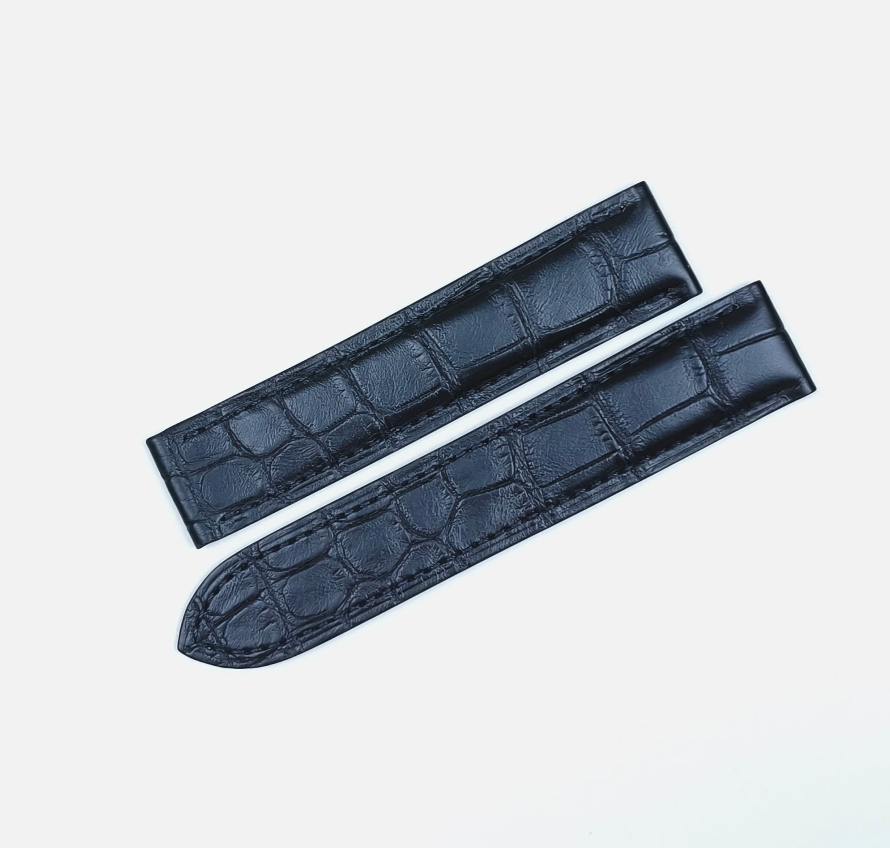Cartier 19mm/18mm black strap